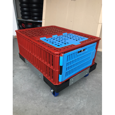 Chariot pour Cage à Volaille Allibert - Manutention Avicole Efficace